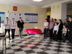Торжественная церемония открытия мемориальной «Парты Героя».